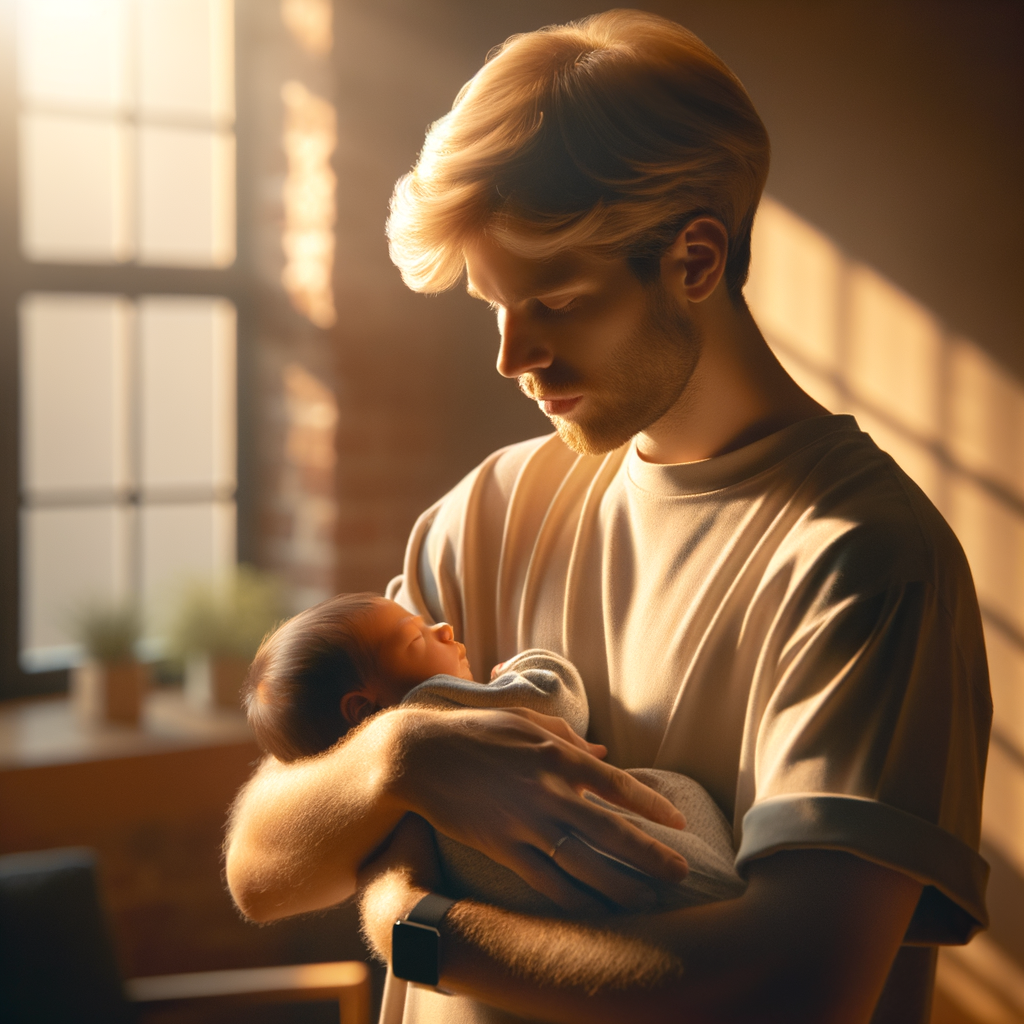 ways to bond with your newborn: Create a photorealistic and cinematic image capturing the essence of